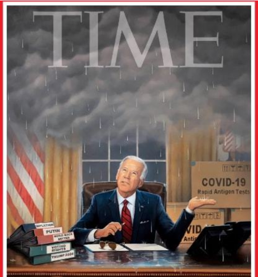 《时代》最新封面：拜登“第一年”，白宫漏雨