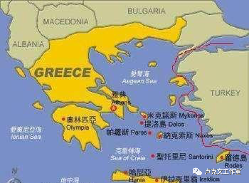 希腊的领海都划到土耳其沿岸